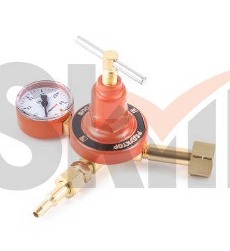 Редуктор БПО-5-5 (пропановый, 1 манометр, ЛАТУНЬ)