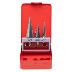 Набор из 3 шт ступенчатых сверл с прямой канавкой 4-12, 4-20, 4-30