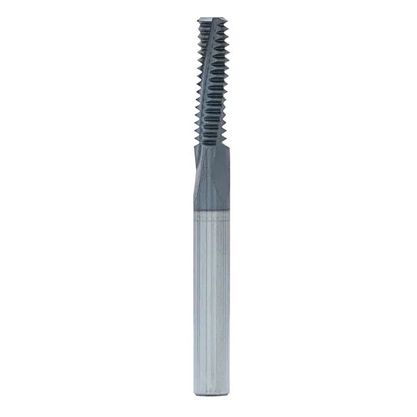 Резьбовая твердосплавная фреза с фаской, HRC 45, AlTiN М8х1,25 Резьбовая твердосплавная фреза с фаской, HRC 45, AlTiN М8х1,25