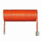 Спиральный воздушный шланг с фитингами Rapid,10 бар, 8х6 мм, 15 м. AERO Спиральный воздушный шланг с фитингами Rapid,10 бар, 8х6 мм, 15 м. AERO