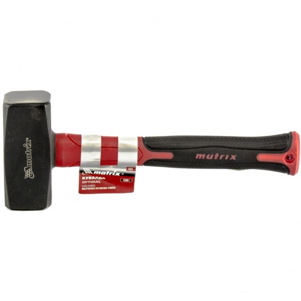 Кувалда''optimal'',1500 г,фибергласовая обрезиненная рукоятка// Matrix
