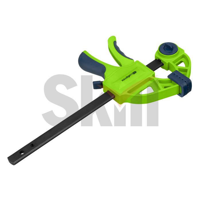 Струбцина F-образная, быстрозажимная, 150 х 70 х 360 мм, пластиковый корпус, фиксатор, двухкомпонент