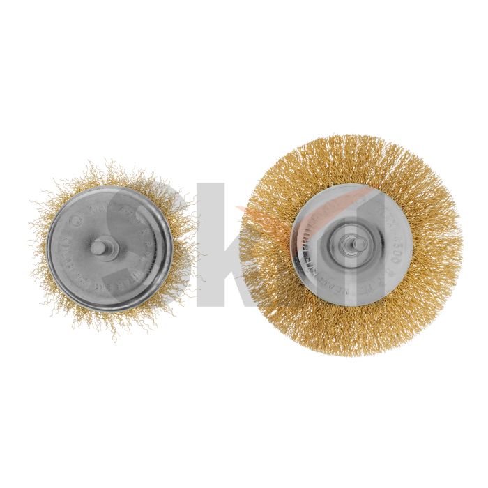 Набор щеток для дрели, 2 шт, 1 плоская, 100 мм, 1 "чашка", 75 мм, со шпильками Matrix