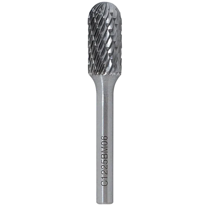 Борфреза сфероцилиндрическая C 14х25 M08 двойная насечка