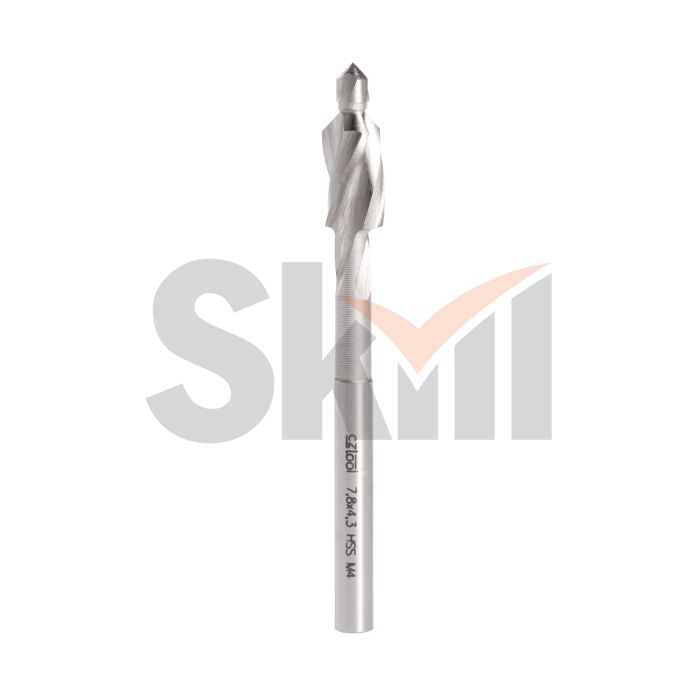 Цековка ц/х M4 4,3/7,8мм (Проходная) DIN1866 90° HSS-G Bucovice(CzTool) 851072