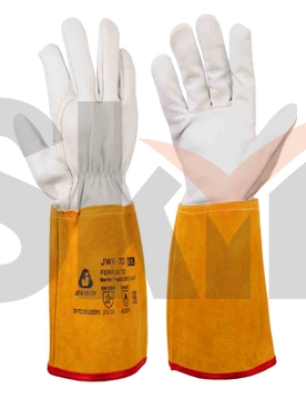 JWK-701-XL Перчатки защитные (краги) Ferrus TIG из спилк. кожи с подкладкой