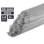 Пруток сварочный TIG, алюминий ER 4043 (AlSi5), Ø 1,6 мм, 5 кг Пруток сварочный TIG, алюминий ER 4043 (AlSi5), Ø 1,6 мм, 5 кг