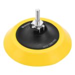 Тарелка опорная для дрели и УШМ с липучкой, 125 мм, мягкая, с адаптером c М14 на d8// Denzel Тарелка опорная для дрели и УШМ с липучкой, 125 мм, мягкая, с адаптером c М14 на d8// Denzel