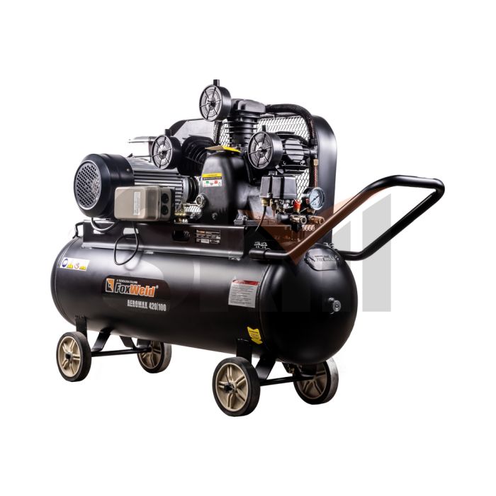 Компрессор масляный ременной AEROMAX 420/100