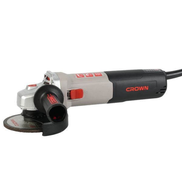 CT13677-125RSV CROWN Угловая шлифовальная машина, 1500Вт, 2800-11000 об/мин, М14, 125мм, 2,85 кг