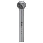 Борфреза сферическая D 12х10 M08 двойная насечка