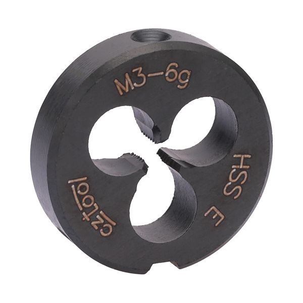 Плашка с стружколомом Bucovice Tools М3х0,5 HSSE-VA-NT DIN EN 22568 6g 20х5мм 301030 Плашка с стружколомом Bucovice Tools М3х0,5 HSSE-VA-NT DIN EN 22568 6g 20х5мм 301030