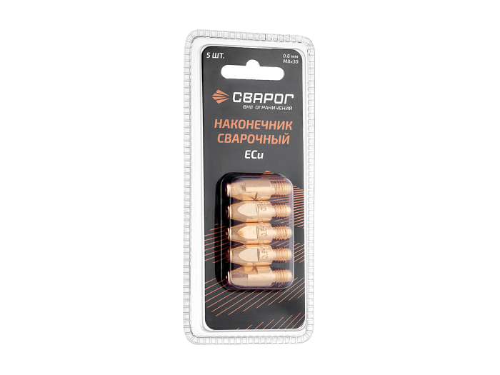 Наконечник сварочный М8 d0,8мм (MS) ICU0005-08-SVA блистерная упаковка 5 шт