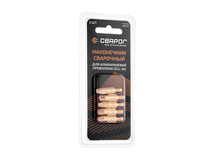 Наконечник сварочный Al М6 d1,0 мм (MS) ICU0004-60-SVA блистерная упаковка 5 шт