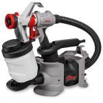 CT31014 CROWN Краскораспылитель 600Вт, 1000мл/мин, 0,1-0,3 бар, 100Din-s, сопло 2,5мм, бачок 900мл,