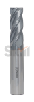 Концевая фреза с плоским торцом 4 зуба, HRC 45, AlTiN, удлиненная 5,5х20х75