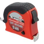 Рулетка Double fixation, 5 м х 19 мм, обрезиненный корпус, двойная плавная фиксация// Matrix