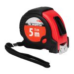 Рулетка Status magnet fixation, 5 м х 25 мм, обрезиненный корпус, зацеп с магнитом// Matrix