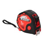 Рулетка Status 3 fixations, 5 м х 25 мм, двухкомпонентный корпус, 3 фиксации ленты// Matrix