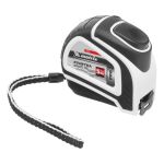 Рулетка Autostop, 5 м х 25 мм, двухкомпонентный корпус, автоматическая фиксация, PRO// Matrix