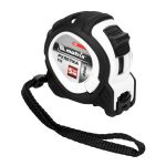 Рулетка Neon, 5 м x 19 мм, обрезиненный корпус, 3 фиксации, PRO// Matrix