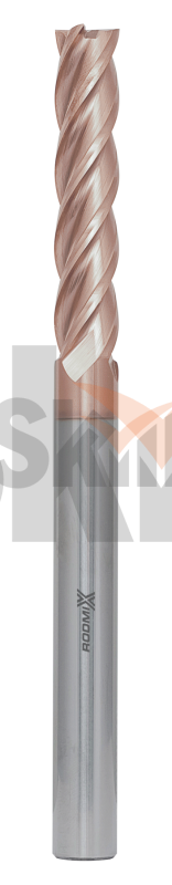 Концевая фреза с плоским торцом 4 зуба, HRC 55, TiSiN 8х38х88