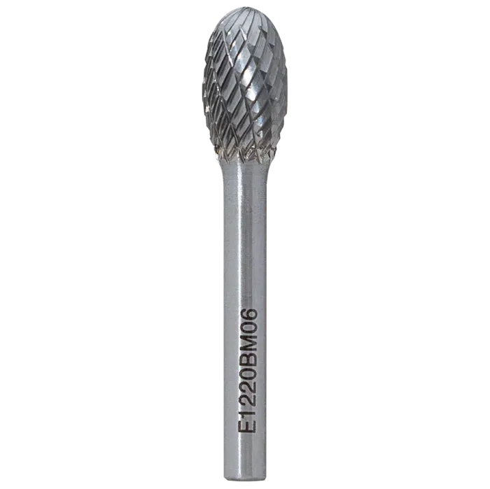 Борфреза овальная E 12х20 M06L200  двойная насечка, удлиненная