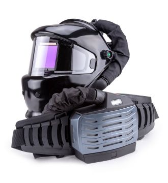 Маска сварщика Guardian "черная" (ф-р 9990V, внутр. рег.) с турбоблоком Guardian Air