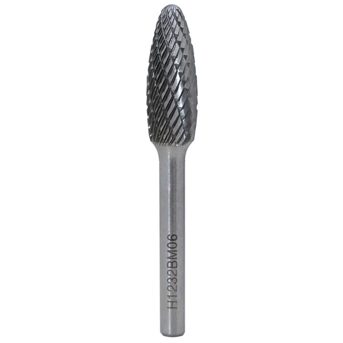 Борфреза пламевидная H 06х18 M06 двойная насечка