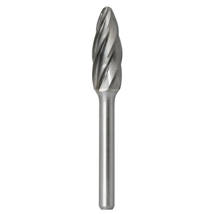 Борфреза пламевидная H 08х20 M06 насечка по алюминию