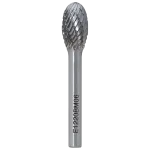 Борфреза овальная E 16х25 M06 двойная насечка с покрытием