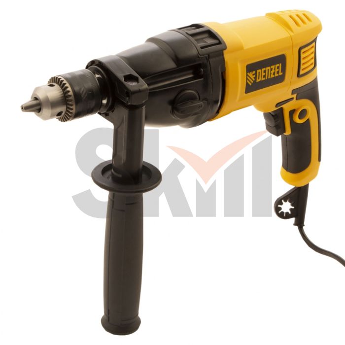 Дрель ударная ID-1050-2, 1050Вт, 0-3000/0-1100 об/мин, 0-48000/0-17600 уд/мин, 2 скор.// Denzel
