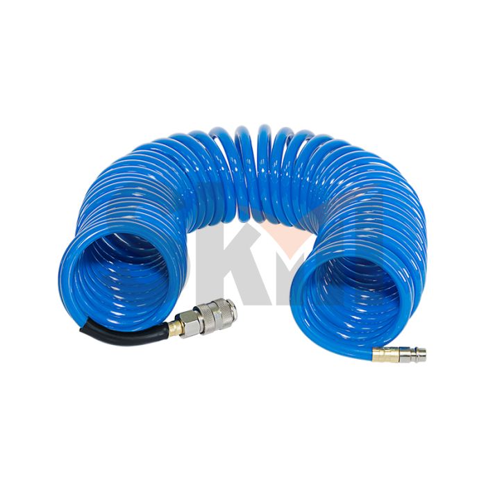 Шланг спиральный с фитингами рапид_полиуретан_15бар_8x12мм_10м