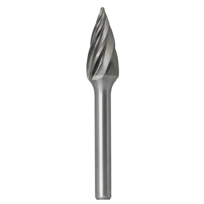Борфреза параболическая с точечным торцом G 03х14 M03 насечка по алюминию