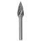 Борфреза параболическая с точечным торцом G 03х14 M03 насечка по алюминию