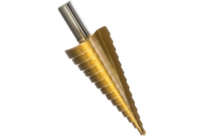 Сверло ступенчатое ф4-30 мм, шаг 2 мм  TIN (Подвес/Блистер ИПК)