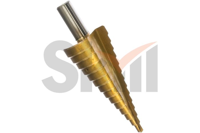 Сверло ступенчатое ф4-40 мм, шаг 2 мм  TIN (Подвес/Блистер ИПК)