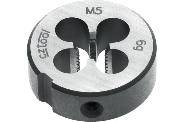 Плашка Bucovice Tools М5х0,8 115CrV3 DIN EN 22568 6g 20х7мм 210050BT Плашка Bucovice Tools М5х0,8 115CrV3 DIN EN 22568 6g 20х7мм 210050BT
