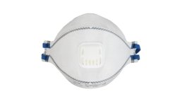 Полумаска противоаэрозольная с клапаном, с угольным слоем, трехпанельная 9328