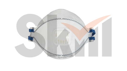 Полумаска противоаэрозольная с клапаном, с угольным слоем, трехпанельная 9328