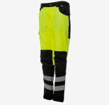Женские летние сигнальные брюки Brodeks KS 319, желтый/черный