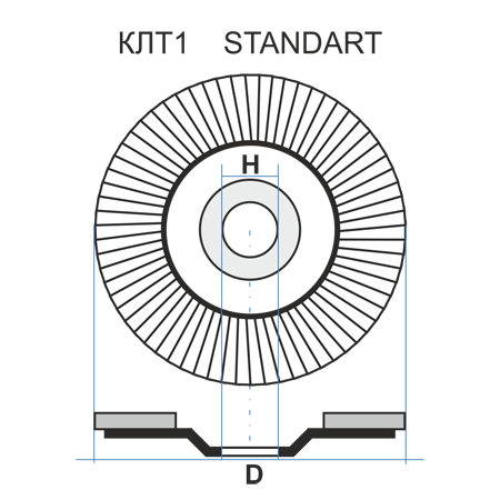 КЛТ 1 150 22.23 Ткань A 40 80 STANDART