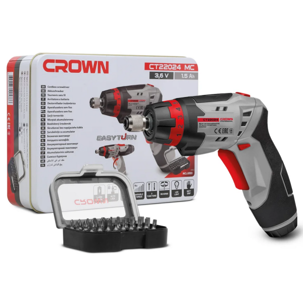 Аккумуляторный шуруповерт CROWN CT22024 MC
