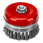 Щетка для УШМ Heavy Duty, 100 мм, М14, "чашка", крученая проволока 0.5 мм Matrix