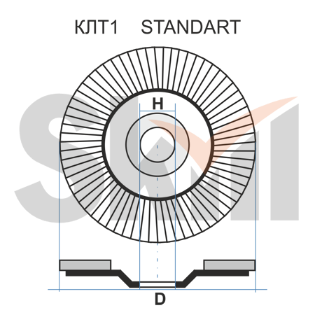 КЛТ 1 150 22.23 Ткань A 60 80 STANDART