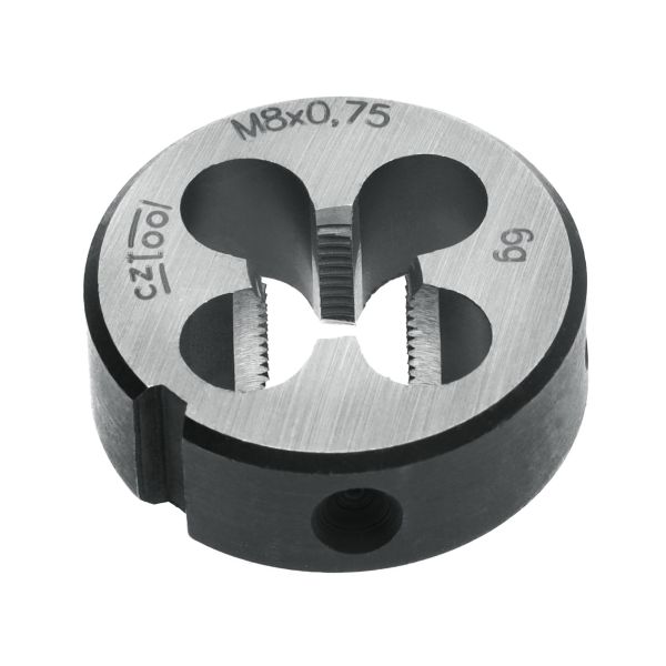 Плашка Bucovice Tools М8х0,75 115CrV3 DIN EN 22568 6g 25х9мм 210082 Плашка Bucovice Tools М8х0,75 115CrV3 DIN EN 22568 6g 25х9мм 210082