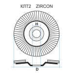 КЛТ 2 150 22.23 Ткань ZK 80 80