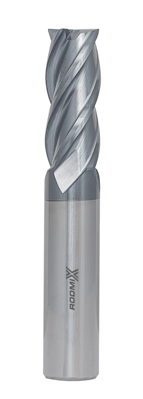 Концевая фреза с плоским торцом 2 зуба, HRC 45, AlTiN 2х6х50 Концевая фреза с плоским торцом 2 зуба, HRC 45, AlTiN 2х6х50