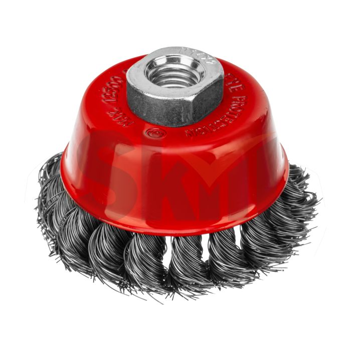 Щетка для УШМ, 75 мм, М14, "чашка", крученая проволока 0.35 мм Matrix