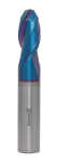 Концевая сферическая фреза 2 зуба, HRC 65, Nano Blue 3,5x7x50 R1,75